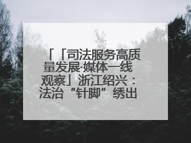 「司法服务高质量发展·媒体一线观察」浙江绍兴：法治“针脚”绣出纺织新天地