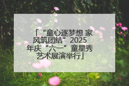 “童心逐梦想 家风筑团结”2025年庆“六一”童星秀艺术展演举行