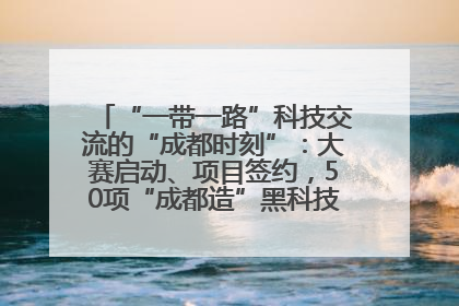 “一带一路”科技交流的“成都时刻”：大赛启动、项目签约，50项“成都造”黑科技吸引多国客商