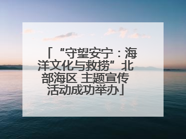 “守望安宁：海洋文化与救捞”北部海区 主题宣传活动成功举办