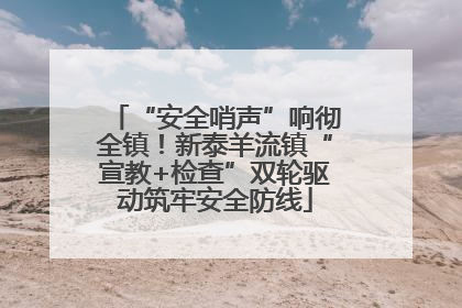 “安全哨声”响彻全镇！新泰羊流镇“宣教+检查”双轮驱动筑牢安全防线