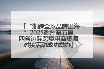 “浙跨全球品牌出海”2025衢州第五届四省边际跨境电商资源对接活动成功举办