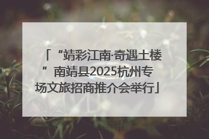 “靖彩江南·奇遇土楼”南靖县2025杭州专场文旅招商推介会举行