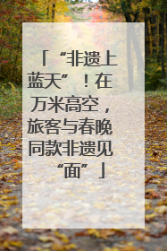 “非遗上蓝天”！在万米高空，旅客与春晚同款非遗见“面”