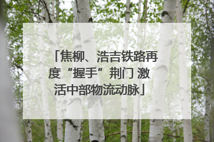 焦柳、浩吉铁路再度“握手”荆门 激活中部物流动脉