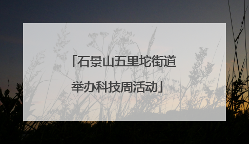 石景山五里坨街道举办科技周活动