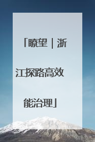瞭望｜浙江探路高效能治理