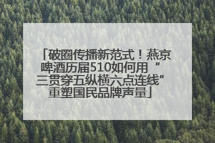 破圈传播新范式！燕京啤酒历届510如何用“三贯穿五纵横六点连线”重塑国民品牌声量