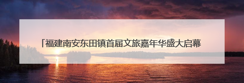 福建南安东田镇首届文旅嘉年华盛大启幕 圩日市集与杨梅采摘点燃乡村振兴新动能