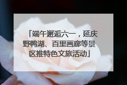 端午邂逅六一，延庆野鸭湖、百里画廊等景区推特色文旅活动