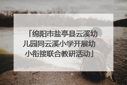绵阳市盐亭县云溪幼儿园同云溪小学开展幼小衔接联合教研活动