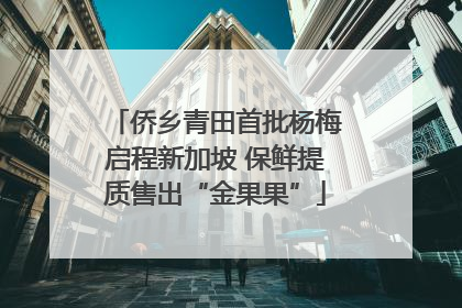侨乡青田首批杨梅启程新加坡 保鲜提质售出“金果果”
