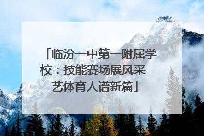 临汾一中第一附属学校：技能赛场展风采 艺体育人谱新篇
