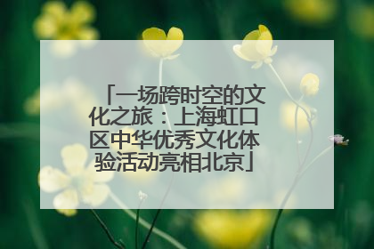 一场跨时空的文化之旅：上海虹口区中华优秀文化体验活动亮相北京
