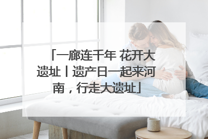 一廊连千年 花开大遗址丨遗产日一起来河南，行走大遗址