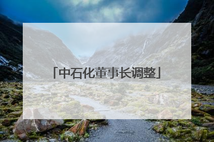 中石化董事长调整