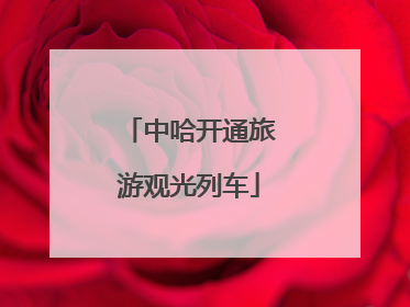中哈开通旅游观光列车