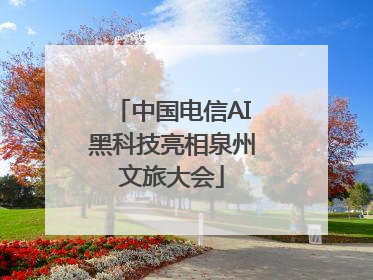 中国电信AI黑科技亮相泉州文旅大会