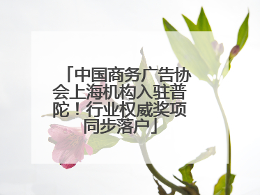 中国商务广告协会上海机构入驻普陀！行业权威奖项同步落户