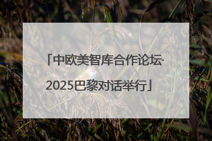 中欧美智库合作论坛·2025巴黎对话举行
