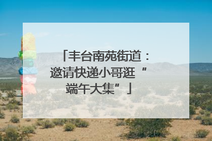 丰台南苑街道：邀请快递小哥逛“端午大集”