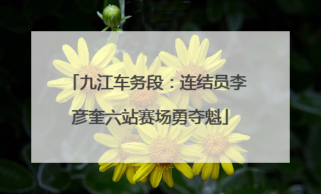 九江车务段：连结员李彦奎六站赛场勇夺魁
