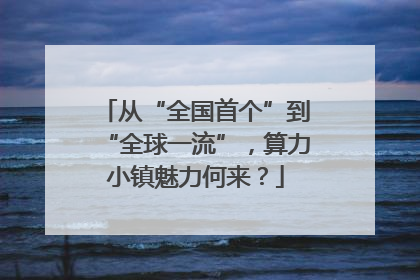 从“全国首个”到“全球一流”，算力小镇魅力何来？