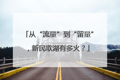 从“流量”到“留量”，新民歌湖有多火？
