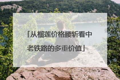 从榴莲价格腰斩看中老铁路的多重价值