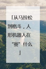 从马拉松到格斗，人形机器人在“赛”什么
