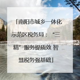 南阳市城乡一体化示范区税务局：“三精”服务提质效 智慧税务强基础