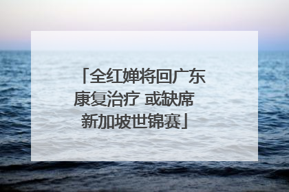 全红婵将回广东康复治疗 或缺席新加坡世锦赛