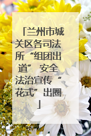 兰州市城关区各司法所“组团出道” 安全法治宣传“花式”出圈
