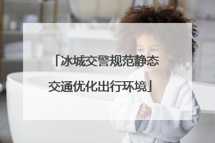 冰城交警规范静态交通优化出行环境
