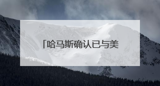 哈马斯确认已与美特使就加沙停火总体框架达成协议