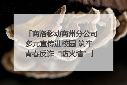 商洛移动商州分公司多元宣传进校园 筑牢青春反诈“防火墙”