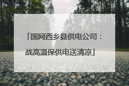 国网西乡县供电公司：战高温保供电送清凉