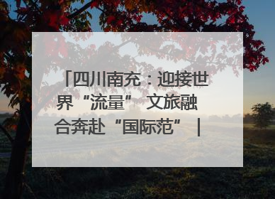 四川南充：迎接世界“流量” 文旅融合奔赴“国际范”｜话锦绣·说安逸