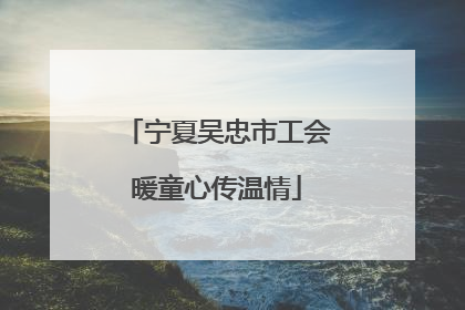 宁夏吴忠市工会暖童心传温情