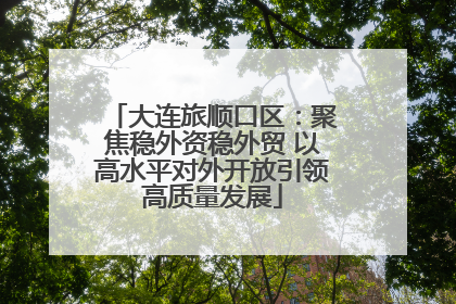 大连旅顺口区：聚焦稳外资稳外贸 以高水平对外开放引领高质量发展
