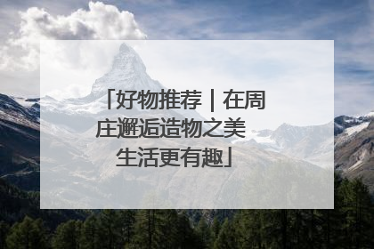 好物推荐｜在周庄邂逅造物之美 生活更有趣