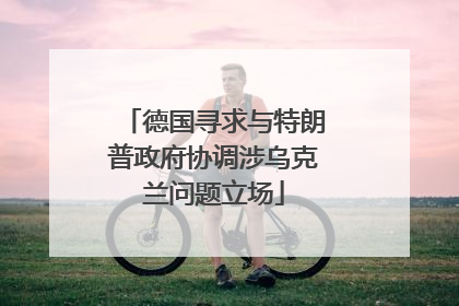 德国寻求与特朗普政府协调涉乌克兰问题立场