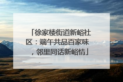 徐家楼街道新峪社区：端午共品百家味，邻里同话新峪情