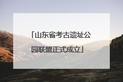 山东省考古遗址公园联盟正式成立