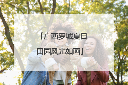 广西罗城夏日田园风光如画