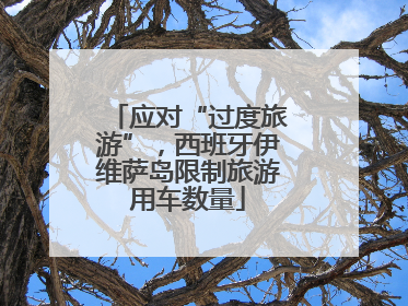 应对“过度旅游”，西班牙伊维萨岛限制旅游用车数量