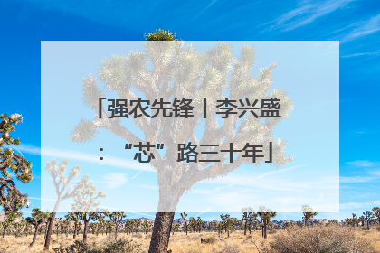 强农先锋丨李兴盛：“芯”路三十年
