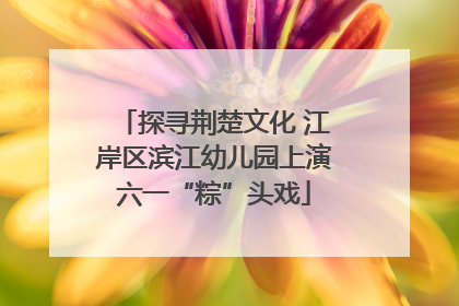 探寻荆楚文化 江岸区滨江幼儿园上演六一“粽”头戏