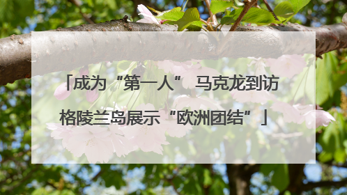 成为“第一人” 马克龙到访格陵兰岛展示“欧洲团结”