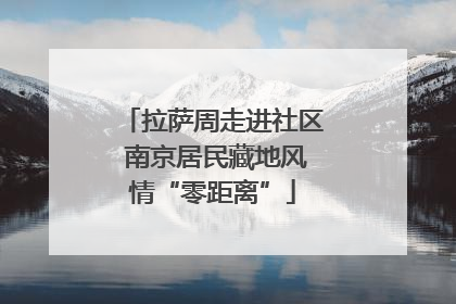 拉萨周走进社区 南京居民藏地风情“零距离”